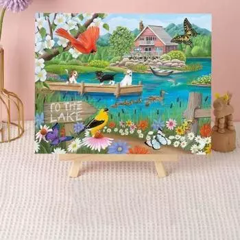 1 комплект комплект алмазной живописи красочный пейзаж картина DIY горный хрусталь живопись ремесло для домашнего декора подарок B