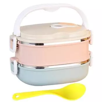 1 комплект контейнера для обеда Snap Design объемом 800/1600/2400 мл с ручкой, прочный для хранения холодной и горячей еды Single Layer