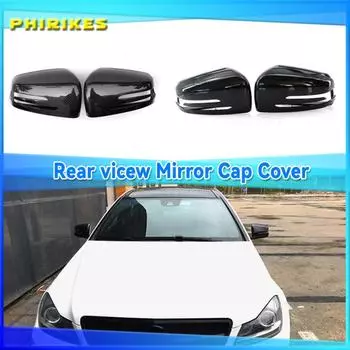 1 комплект, корпус зеркала заднего вида для автомобиля, крышка зеркала заднего вида для Mercedes-Benz C-Class W176 W246 W204 W212 W221 Right black