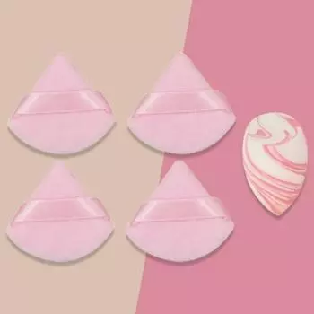 1 комплект, косметическая пудра, высокая эластичность, для макияжа, универсальная легкая треугольная косметика, пудра для лица, пудра для ежедневного макияжа чёрный