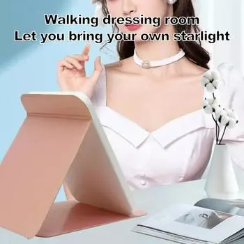 1 комплект косметического зеркала с сенсорным управлением, широкое применение, съемное основание, прочный стол, складной светодиодный светильник, принадлежности для спальни L