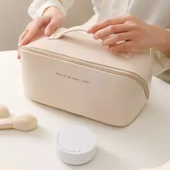 1 комплект, косметичка большой емкости, сумка для туалетных принадлежностей с несколькими карманами, водонепроницаемый дорожный органайзер для макияжа для дома и улицы 2pcs розовый