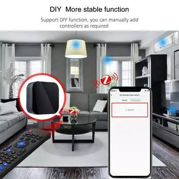 1 комплект, креативный интеллектуальный пульт дистанционного управления, приложение для управления устройством, общий доступ к устройствам, широкая совместимость, пульт дистанционного управления, товары для дома