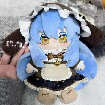 1 комплект Кролик Комплект 20 см Хлопковая Кукольная Одежда Лолита Платье Плюшевая Кукольная Одежда Аксессуары Для Кукол коричневый