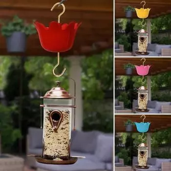 1 комплект, крючок для кормушки для птиц, видимый уровень воды против муравьев, пластиковый перевернутый зонтик, форма воды красный