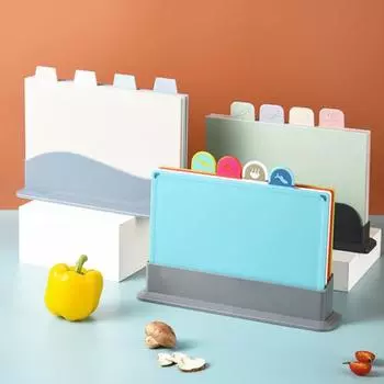 1 комплект, кухонная разделочная доска, классификационная иконка, двусторонняя, в скандинавском стиле, с антипригарным покрытием, нарезка овощей, фруктов, овощей, разделочный блок, кухонный гаджет Square