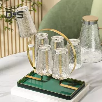 1 комплект кухонной стойки для хранения из железной проволоки, удобная прочная модная подставка для кофейной кружки зелёный