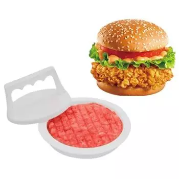 1 комплект, кухонный инструмент круглой формы, пресс для гамбургеров, пищевой пластик, гамбургер, мясо, говядина, гриль, пресс для гамбургеров, пресс-форма для приготовления пирожков CHINA