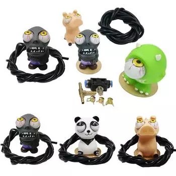 1 комплект, кукла-зомби турбо с эффектом сногсшибательной силы, декомпрессионная игрушка с большим глазом, украшение для датчика турбокомпрессора, аксессуары для модификации автомобиля Zombies