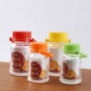 1 комплект кукольного домика, мини-имитация, пластиковая бутылка для пива, емкость для хранения вина, маленькая бутылка для вина, модель кухонной игрушки для домашнего декора оранжевый