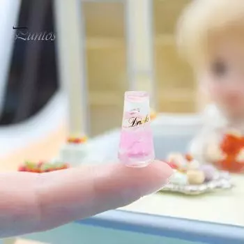 1 комплект кукольного домика миниатюрный персиковый сок хризантемы газированная вода миниатюрный кукольный домик реалистичный шикарный и радостный набор игрушек красный