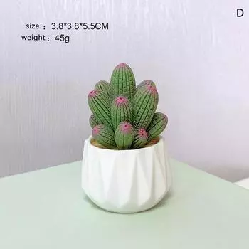 1 комплект кукольный домик миниатюрный кактус суккулент горшечное растение домашний автомобиль настольное украшение