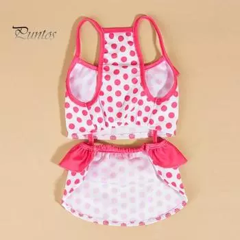 1 комплект, купальник для домашних животных, яркие цвета, в горошек, комплект купальных костюмов для собак, удобная пляжная одежда для домашних животных, товары для домашних животных S