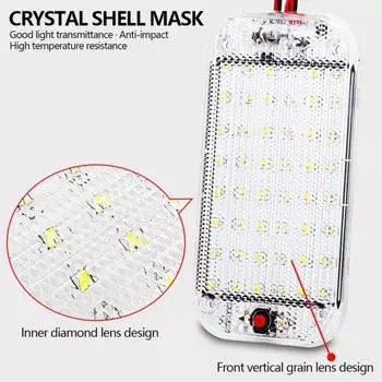 1 комплект ламп для салона с длительным сроком службы, эффективная и полезная светодиодная лампа для чтения с высоким люменом прозрачный