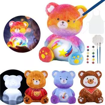 1 комплект ламп Paint Your Own Bear с пигментами 12 цветов A