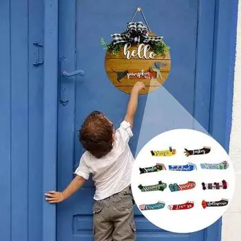 1 комплект легких деревянных подвесных подвесок, не выцветающих, новинка, декор крыльца фермерского дома, деревенский настенный знак