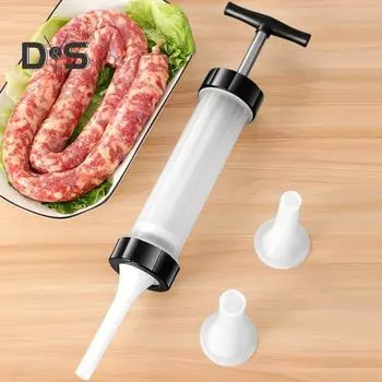 1 комплект легких машин для начинки колбас, портативных эффективных домашних шприцев для колбас, инструментов чёрный