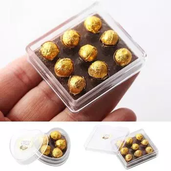 1 комплект легкий 3D смешной 1:12 Реалистичных Шоколадных Тортов Модель Игрушечная Кухня Кукольный Домик Heart