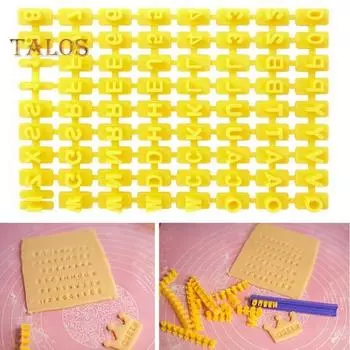 1 комплект, легкосъемная форма для тиснения, семейный подарок, пластиковый уникальный штамп для печенья с алфавитом, принадлежности для хлебобулочных изделий разноцветный