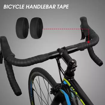 1 комплект лент на руль велосипеда, эластичные, устойчивые к поту, эргономичные противоскользящие ленты для дорожного велосипеда, для ремонта
