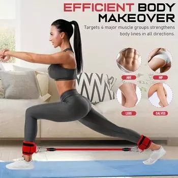 1 комплект лент сопротивления для лодыжек, ленты сопротивления для тренировок с манжетами, ленты сопротивления для тренировки ног и ягодиц, ремни для лодыжек