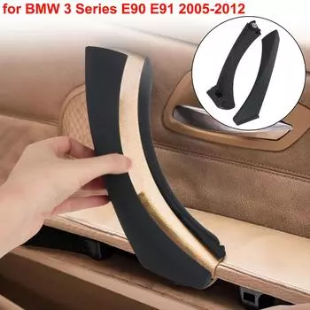 1 комплект левая правая внутренняя ручка автомобиля внутренняя дверная панель накладка накладка для BMW 3 серии E90 E91 316 318 320 325 328 автомобильные аксессуары Left