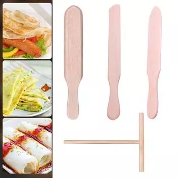 1 комплект лопаточка для блинов с антипригарным покрытием деревянная лопатка для блинов прочный удобный инструмент для блинов кухня C