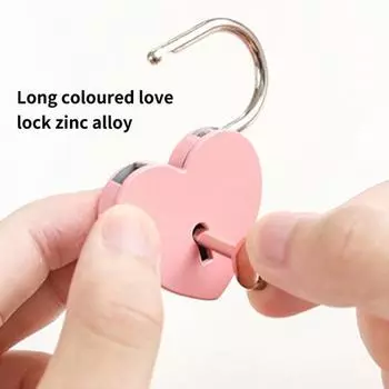 1 комплект Love Long Lock Высокая твердость Износостойкий для хранения Цинк Love белый