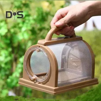 1 комплект ловцов животных с коробкой для просмотра, зажимом для сетки, пинцетом, увеличительным стеклом, набор игрушек для наблюдения за ловлей животных на открытом воздухе коричневый