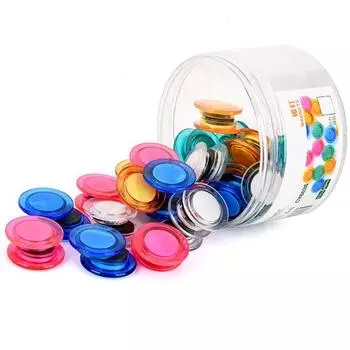 1 комплект, магнит для доски, круглые магниты на холодильник, красочные прочные магниты для доски «сделай сам», для домашнего офиса, школы разноцветный