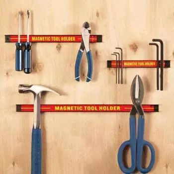 1 комплект магнитного держателя для инструментов, сильная адсорбция, сверхмощное настенное крепление, магнитная планка для хранения инструментов, товары для дома 8Inch красный
