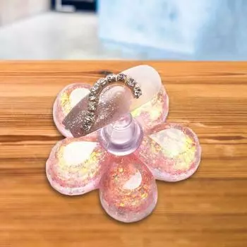 1 комплект магнитного держателя для ногтей креативной формы, магнит с адсорбцией, яркий цвет, блестящий визуальный эффект белый