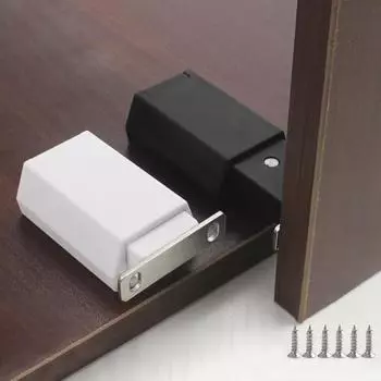1 комплект магнитной дверной защелки прессового типа с сильным всасыванием, сверхмощная дверная защелка шкафа, товары для дома белый