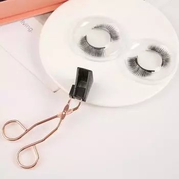 1 комплект магнитных накладных ресниц с аппликатором для ресниц, естественный вид, тонкие вьющиеся, пушистые накладные ресницы, зажим для ресниц, женский набор инструментов для макияжа чёрный