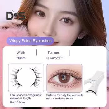 1 комплект магнитных накладных ресниц с зажимом-аппликатором для ресниц, многоразовые натуральные тонкие накладные ресницы, зажим для ресниц из искусственного меха норки, женские инструменты для макияжа A