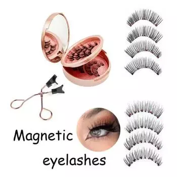 1 комплект магнитных ресниц с пинцетом, естественно выглядящие магнитные накладные ресницы с аппликатором для женщин