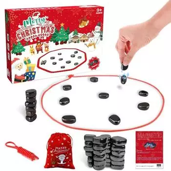 1 комплект магнитных шахматных игр Merry Christmas для тренировки логического мышления, образовательная магнитная доска