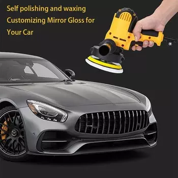 1 комплект, машина для вощения автомобиля, автомобильная полировка, ремонт царапин, маленькая электрическая плоская полировальная машина, вилка европейского стандарта жёлтый