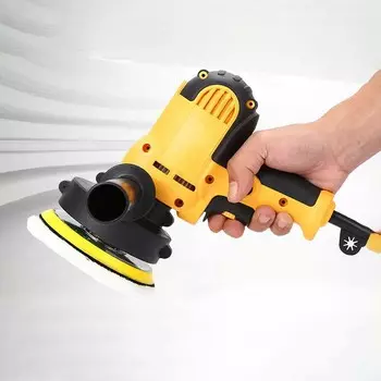 1 комплект, машина для вощения автомобиля, автомобильная полировка, ремонт царапин, маленькая электрическая плоская полировальная машина, вилка европейского стандарта UK Plug жёлтый