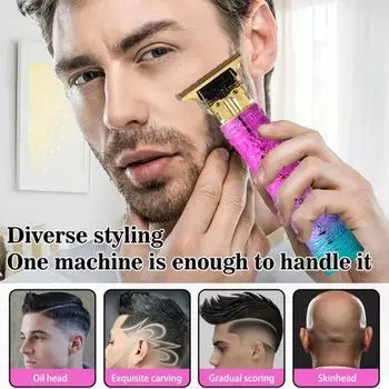 1 комплект машинки для стрижки волос, профессиональный Т-образный триммер для волос с 4 направляющими расческами, перезаряжаемые насадки для стрижки волос с Т-образным лезвием для мужчин
