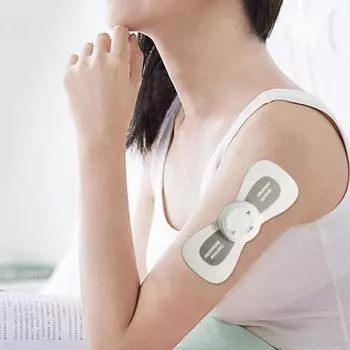 1 комплект, массажный пластырь, десятки импульсов, имитация силы, микротоковая зарядка через USB, 6 режимов, электрический массажер для шеи, уход за здоровьем, товары для дома Small