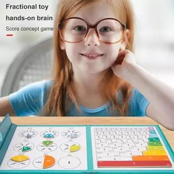 1 комплект математических игрушек, магнитных дробей, обучающих головоломок, математических манипулятивов для начальной школы, обучающих ресурсов A