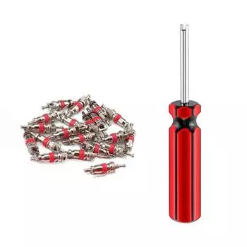 1 комплект медных автомобильных клапанов, установщиков, герметичных, с покрытием, универсальных, скутерных клапанов, гаечных ключей