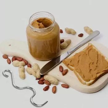 1 комплект, мешалка для орехового масла, блендер из нержавеющей стали для арахисового масла, соусов и лопаточки, инструмент для перемешивания джема для домашней кухни серебряный