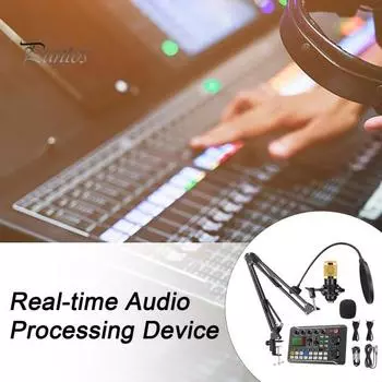 1 комплект микрофонной звуковой карты с 3 портами для прямых трансляций. Система подкастов начального уровня с поддержкой Bluetooth. Профессиональный микшер. Sets