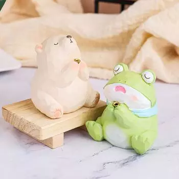 1 комплект милый забавный животное курильница чайный столик украшение дома мультяшный держатель для благовоний в виде животного