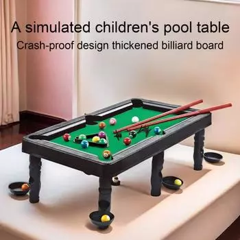 1 комплект мини-бильярдных столов для игр в помещении, портативный имитационный бильярдный стол, игрушка для детей, взрослых, семейных вечеринок, интерактивная мини-настольная игра в снукер set