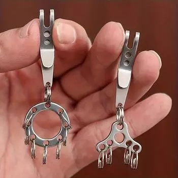 1 комплект мини-брелок для ключей, быстрое подвешивание, карманный зажим для ключей, аксессуары, карманный маленький подвесной зажим, подвесной зажим для ключей, брелок 1set