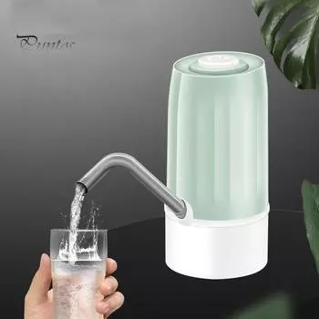 1 комплект мини-насоса для слива воды одной кнопкой, простая установка, беспроводной, автоматический, бутилированный, офисный чёрный