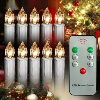 1 комплект мини светодиодных ламп экологически чистая функциональная свеча-лампа с зажимом